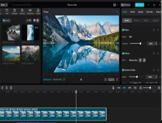 Interface CapCut 1