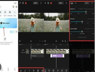 Interface CapCut 2