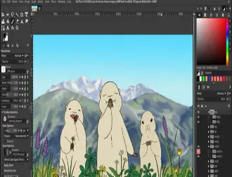 Interface GIMP 2